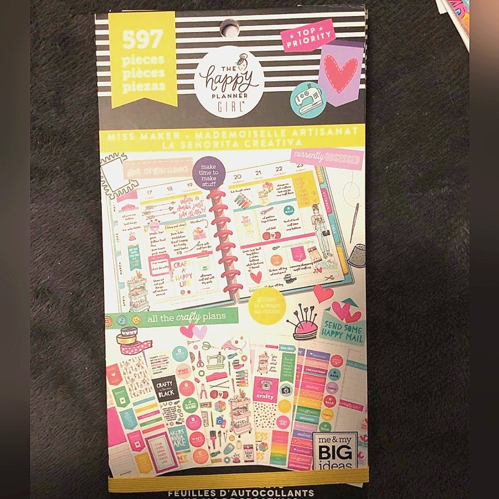 The Happy Planner OG Miss Maker 597 piece Sticker Book